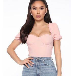 Fashion Nova Blush Crop Top